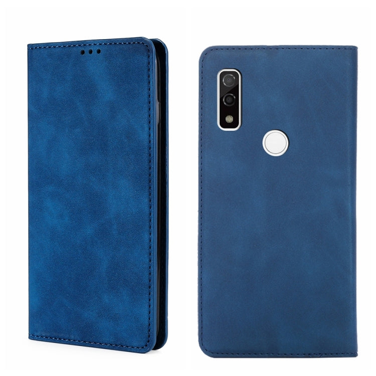 For Fujitsu Arrows WE F-51B Skin Feel Magnetic Horizontal Flip Leather Phone Case