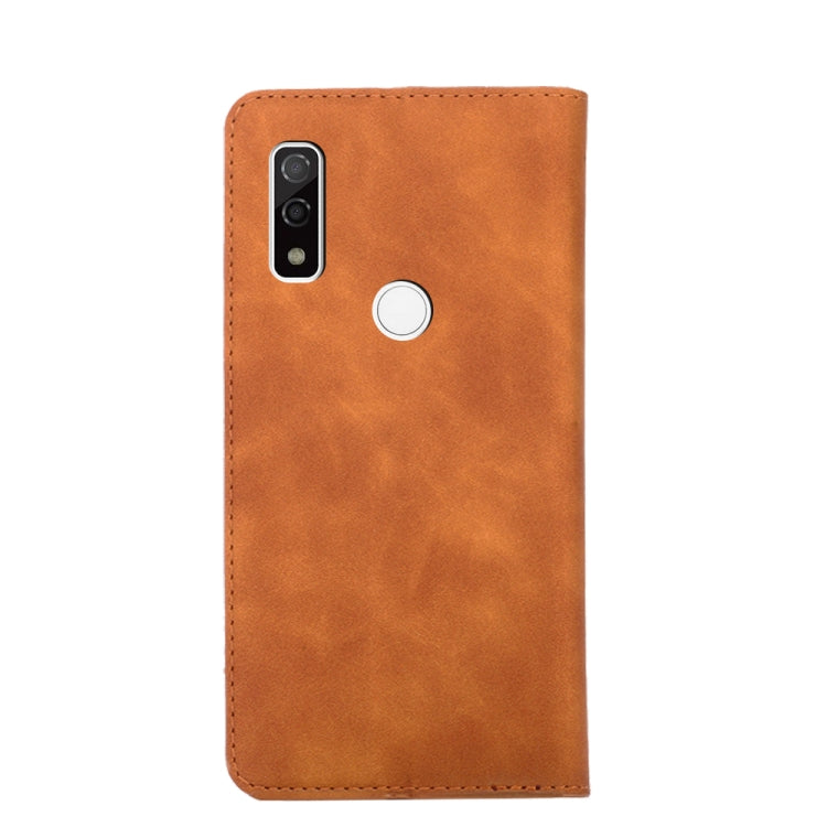 For Fujitsu Arrows WE F-51B Skin Feel Magnetic Horizontal Flip Leather Phone Case