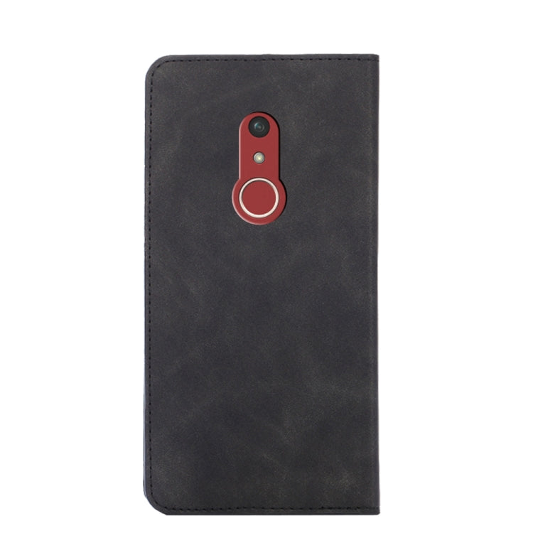 For Fujitsu Arrow Be4 Plus F-41B Skin Feel Magnetic Horizontal Flip Leather Phone Case