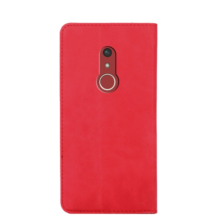 For Fujitsu Arrow Be4 Plus F-41B Skin Feel Magnetic Horizontal Flip Leather Phone Case