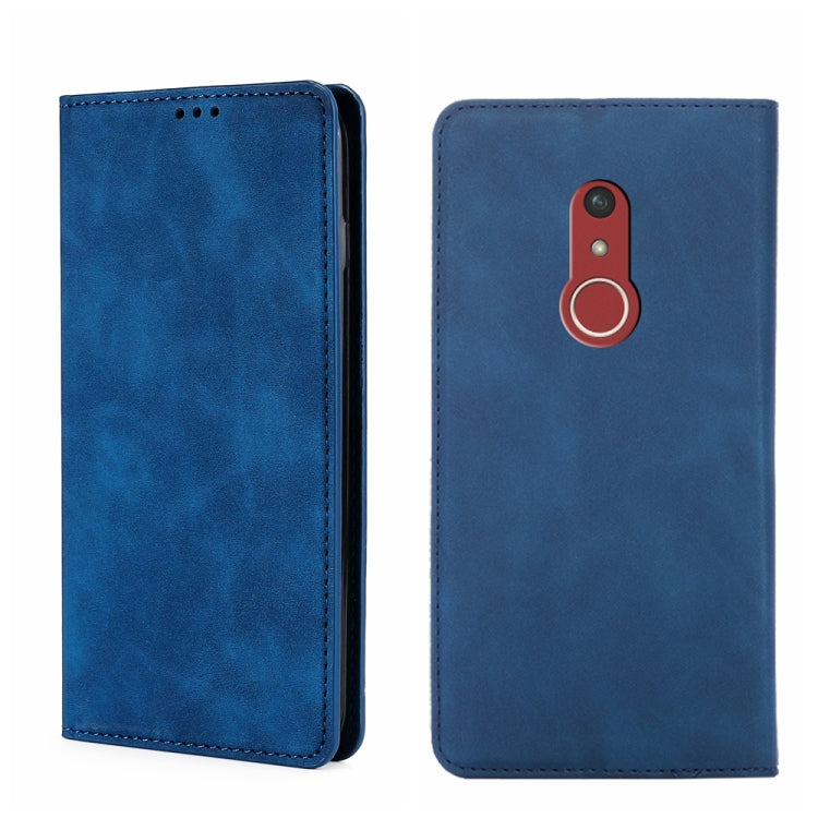 For Fujitsu Arrow Be4 Plus F-41B Skin Feel Magnetic Horizontal Flip Leather Phone Case