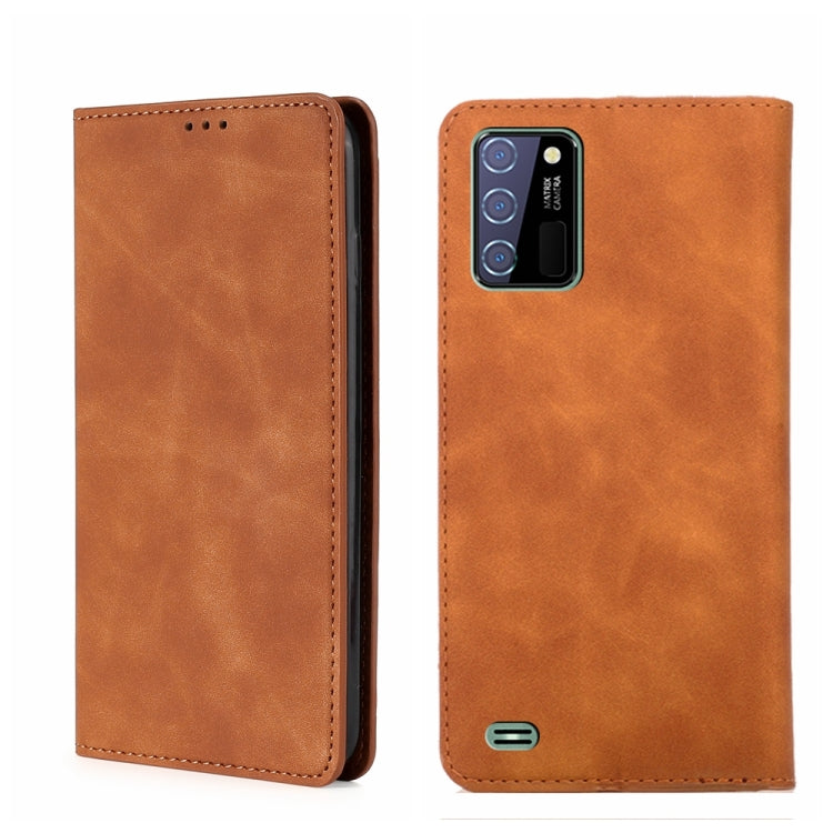 For Oukitel C25 Skin Feel Magnetic Horizontal Flip Leather Phone Case