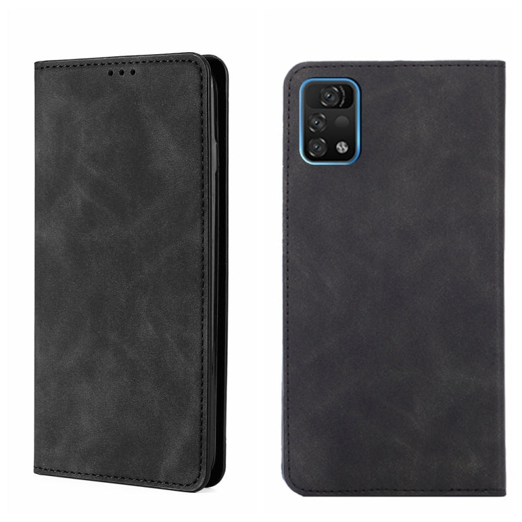 For UMIDIGI A11 Pro Max Skin Feel Magnetic Horizontal Flip Leather Phone Case