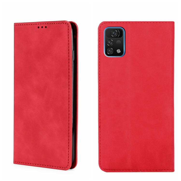 For UMIDIGI A11 Pro Max Skin Feel Magnetic Horizontal Flip Leather Phone Case