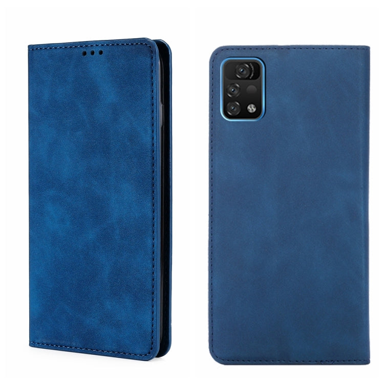 For UMIDIGI A11 Pro Max Skin Feel Magnetic Horizontal Flip Leather Phone Case