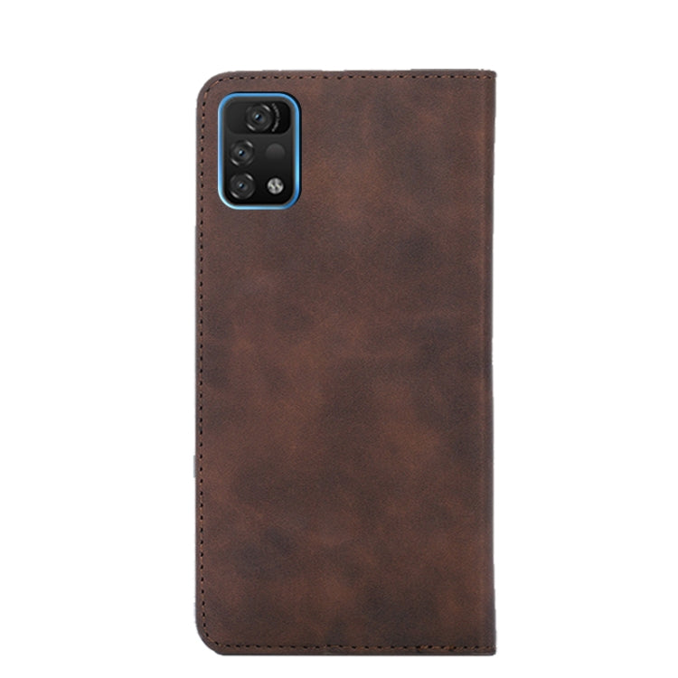 For UMIDIGI A11 Pro Max Skin Feel Magnetic Horizontal Flip Leather Phone Case