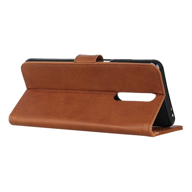 For OnePlus 8 Cowhide Texture Horizontal Flip Leather Case with Holder & Card Slots & Wallet