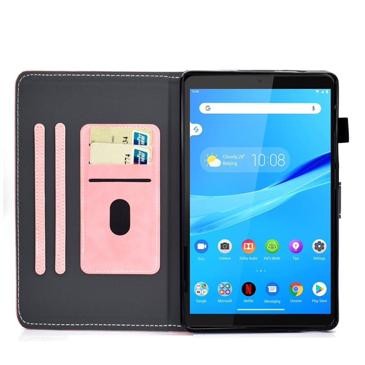 For Lenovo Tab M10 3rd Gen Stitching Cowhide Texture Smart Leather Tablet Case