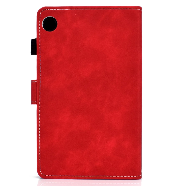 For Lenovo Tab M10 3rd Gen Stitching Cowhide Texture Smart Leather Tablet Case