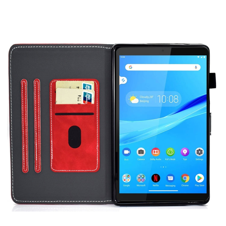 For Lenovo Tab M10 3rd Gen Stitching Cowhide Texture Smart Leather Tablet Case