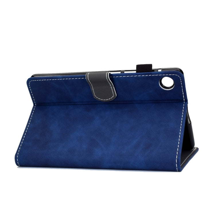 For Lenovo Tab M10 3rd Gen Stitching Cowhide Texture Smart Leather Tablet Case