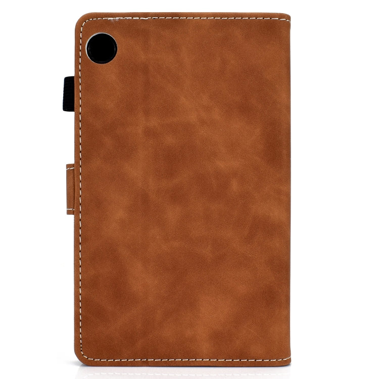 For Lenovo Tab M10 3rd Gen Stitching Cowhide Texture Smart Leather Tablet Case