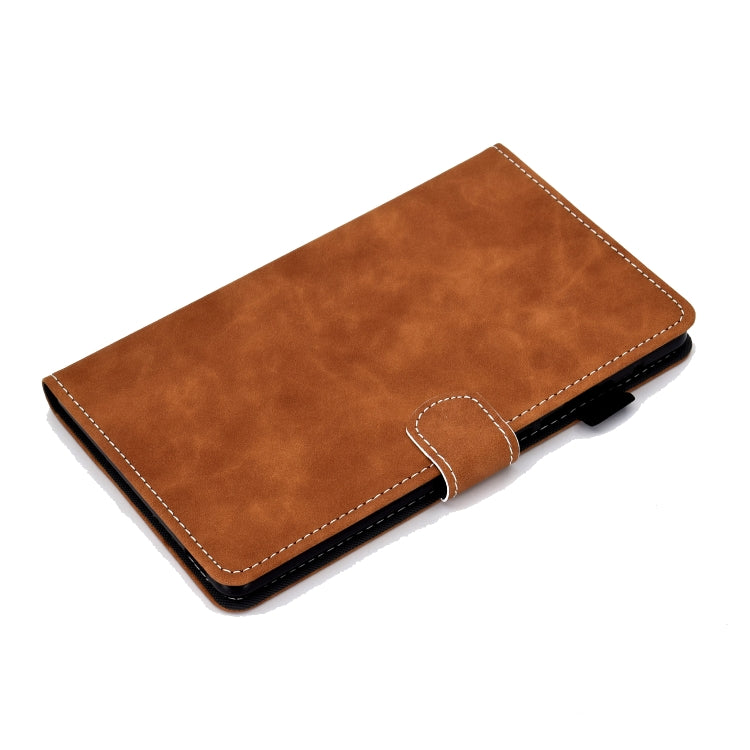 For Lenovo Tab M10 3rd Gen Stitching Cowhide Texture Smart Leather Tablet Case