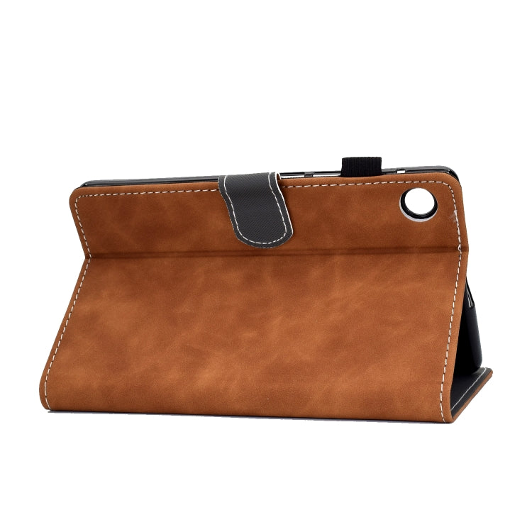 For Lenovo Tab M10 3rd Gen Stitching Cowhide Texture Smart Leather Tablet Case