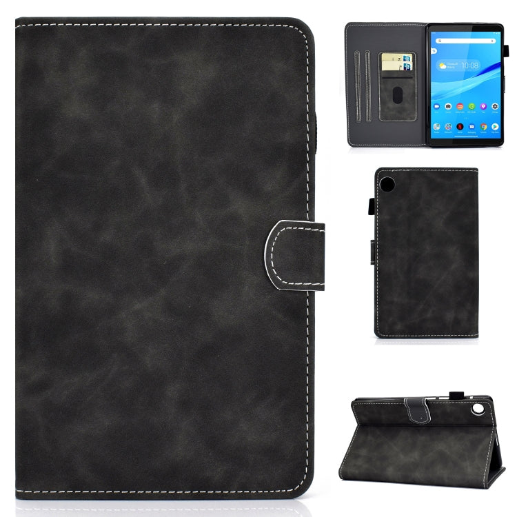 For Lenovo Tab M10 3rd Gen Stitching Cowhide Texture Smart Leather Tablet Case