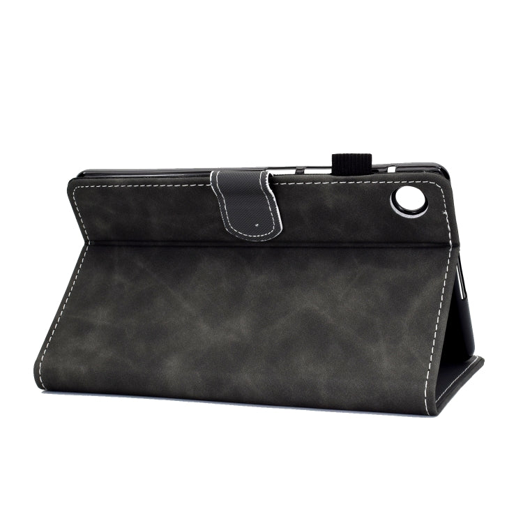 For Lenovo Tab M10 3rd Gen Stitching Cowhide Texture Smart Leather Tablet Case