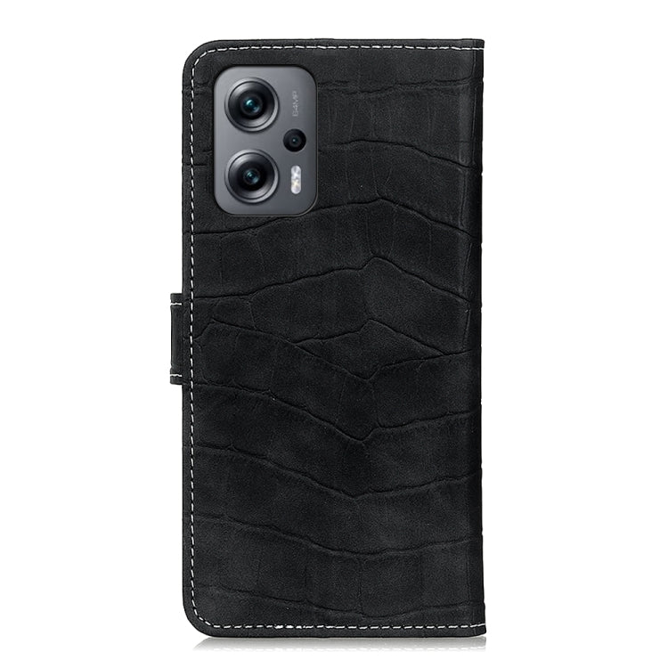 For Xiaomi Redmi Note 11T Pro 5G / Note 11T Pro+ 5G China / Poco X4 GT 5G Crocodile Texture Leather Phone Case