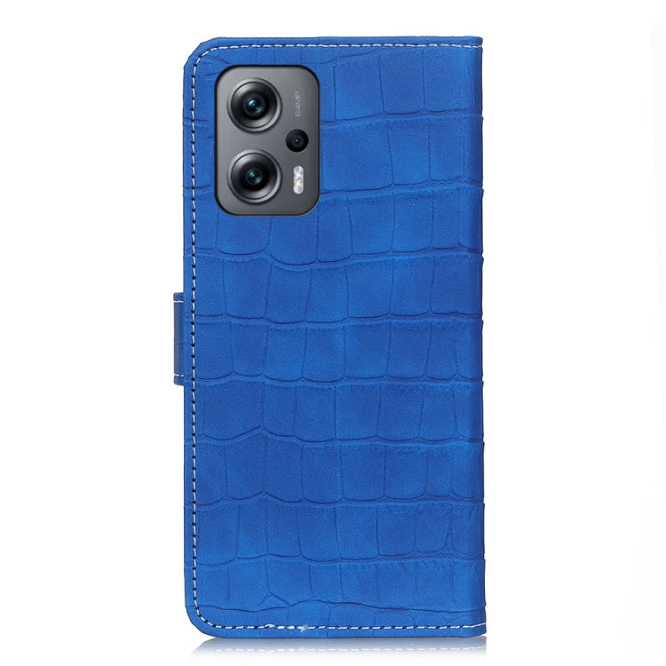 For Xiaomi Redmi Note 11T Pro 5G / Note 11T Pro+ 5G China / Poco X4 GT 5G Crocodile Texture Leather Phone Case