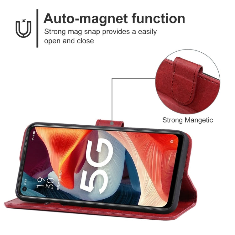 For OPPO A53 5G Leather Phone Case