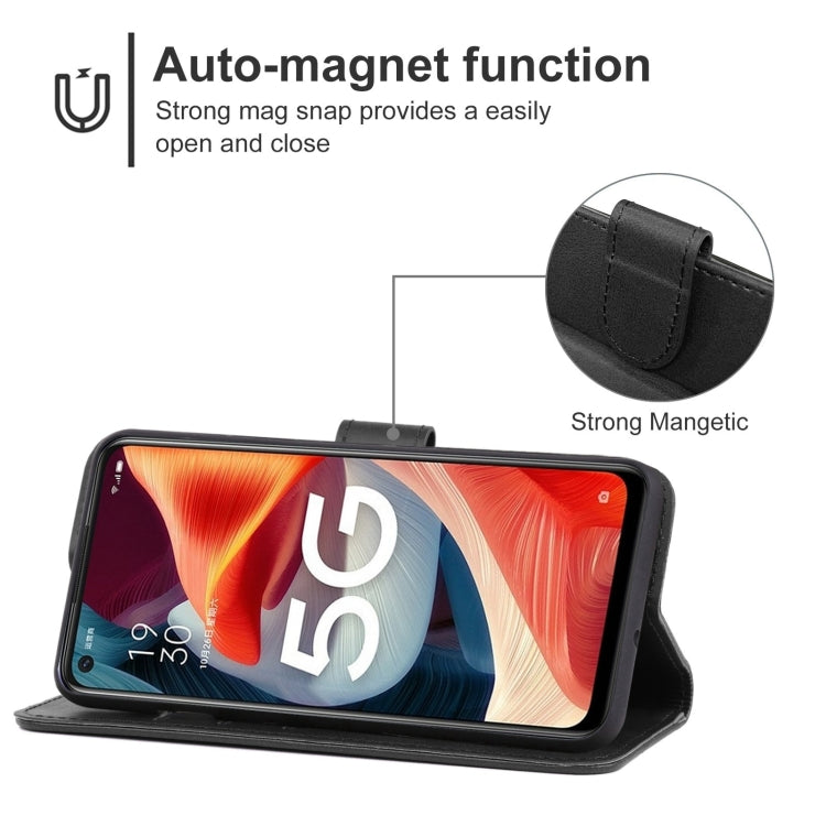 For OPPO A53 5G Leather Phone Case