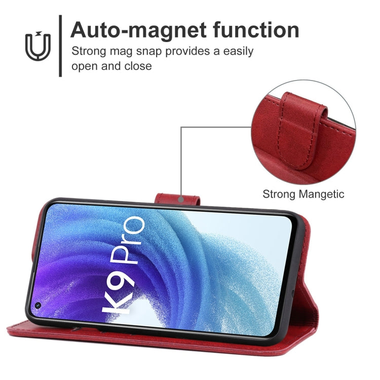 For OPPO K9 Pro 5G Leather Phone Case