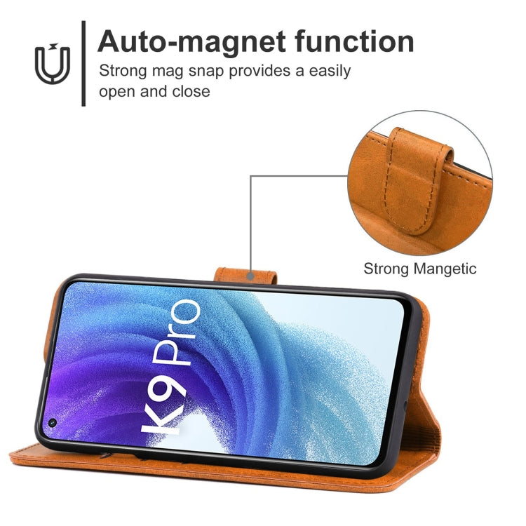 For OPPO K9 Pro 5G Leather Phone Case