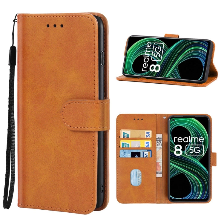 For OPPO Realme 8 5G Leather Phone Case