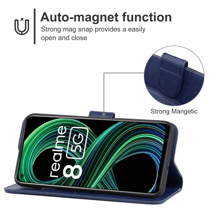 For OPPO Realme 8 5G Leather Phone Case