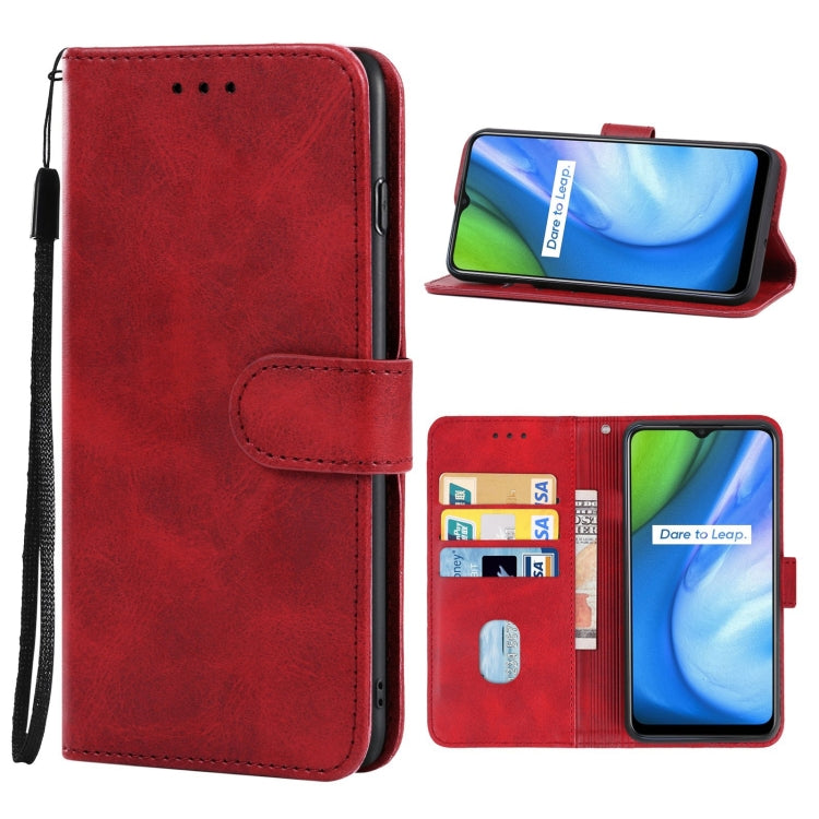 For OPPO Realme Q2i Leather Phone Case