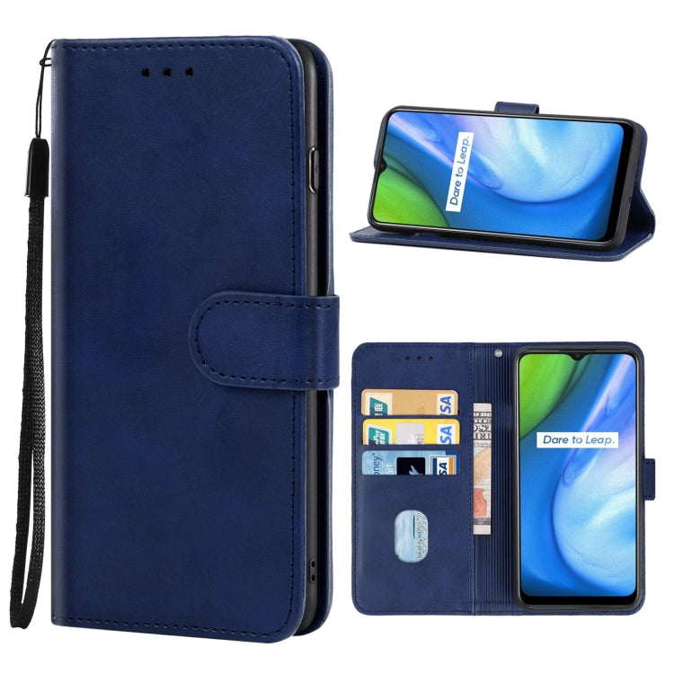 For OPPO Realme Q2i Leather Phone Case