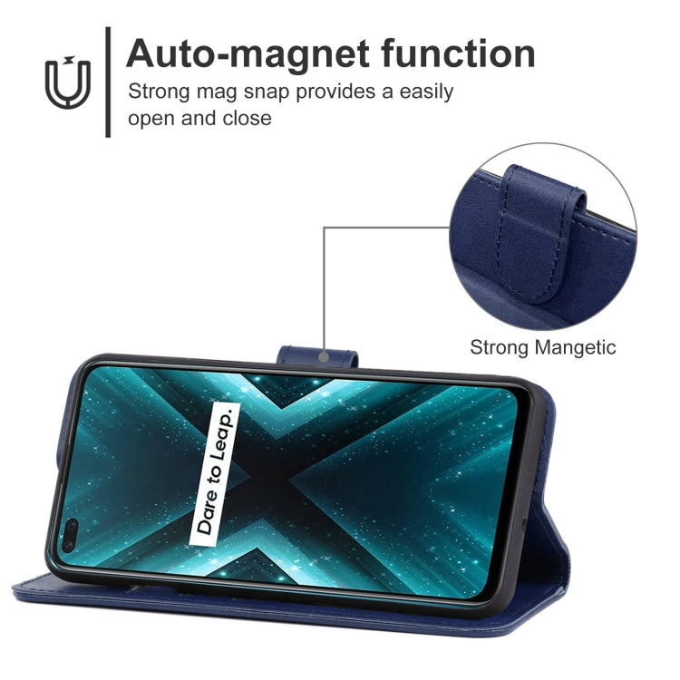 For OPPO Realme X3 Leather Phone Case