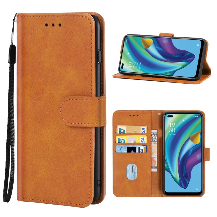For OPPO Reno4 F Leather Phone Case