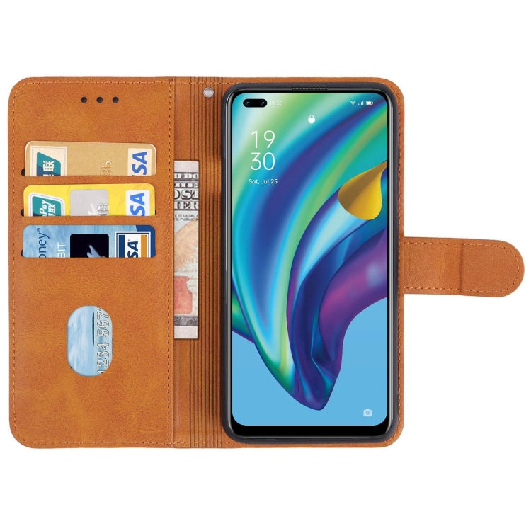 For OPPO Reno4 F Leather Phone Case