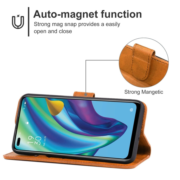 For OPPO Reno4 F Leather Phone Case