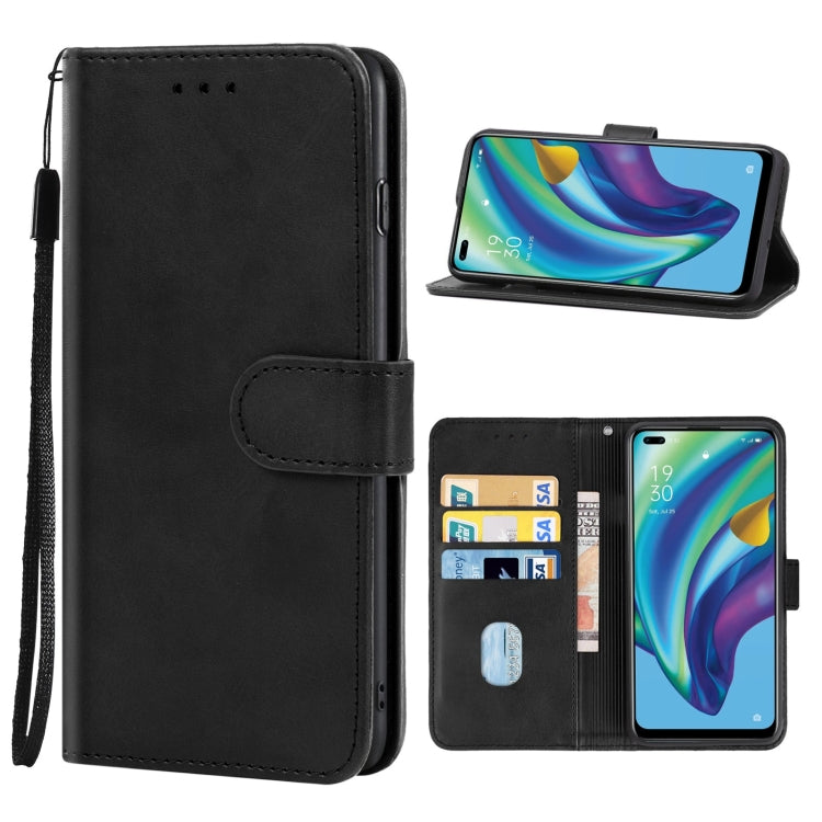 For OPPO Reno4 F Leather Phone Case