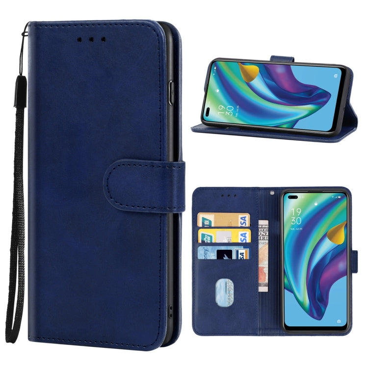 For OPPO Reno4 F Leather Phone Case