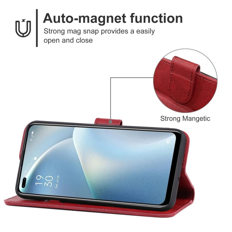 For OPPO Reno4 Lite Leather Phone Case