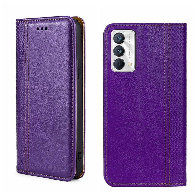 For OPPO Realme GT Master/Q3 Pro Carnival Grid Texture Magnetic Flip Leather Phone Case