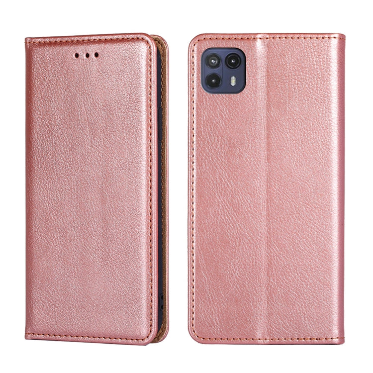 For Motorola Moto G50 5G Gloss Oil Solid Color Magnetic Leather Phone Case