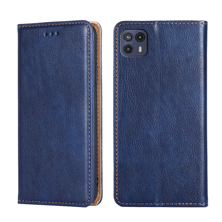 For Motorola Moto G50 5G Gloss Oil Solid Color Magnetic Leather Phone Case