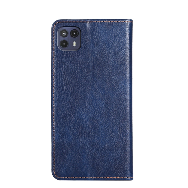 For Motorola Moto G50 5G Gloss Oil Solid Color Magnetic Leather Phone Case
