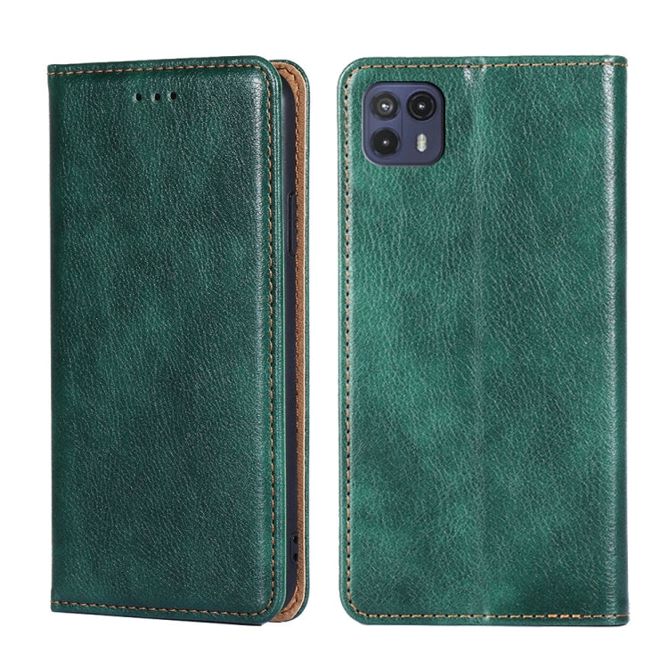 For Motorola Moto G50 5G Gloss Oil Solid Color Magnetic Leather Phone Case