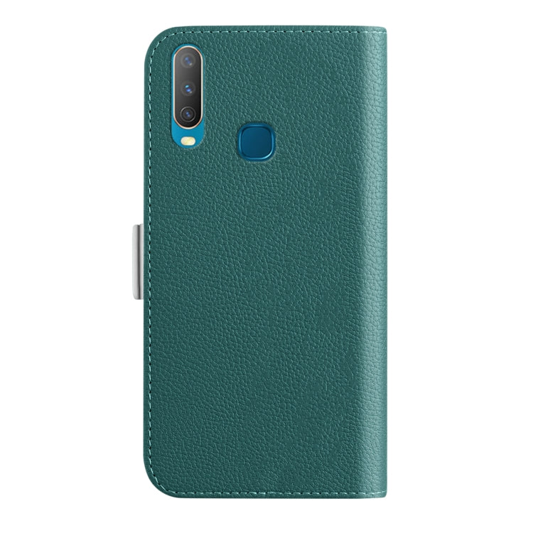 For vivo Y17 Candy Color Litchi Texture Leather Phone Case