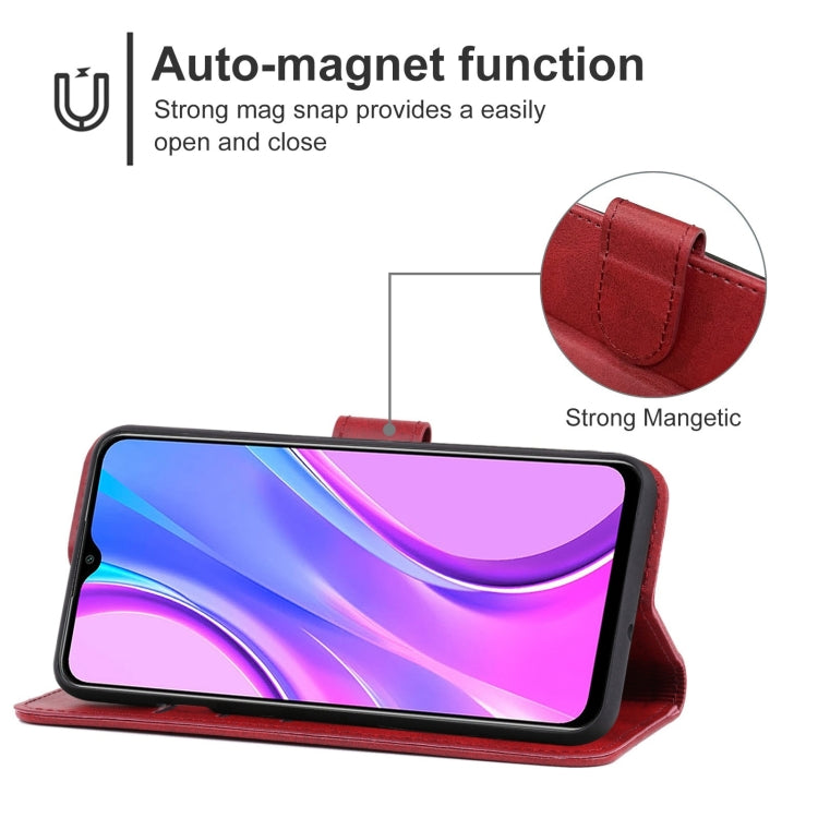 For Xiaomi Redmi 9 Prime Leather Phone Case