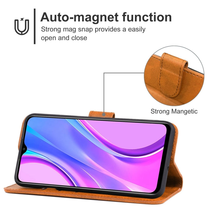 For Xiaomi Redmi 9 Prime Leather Phone Case