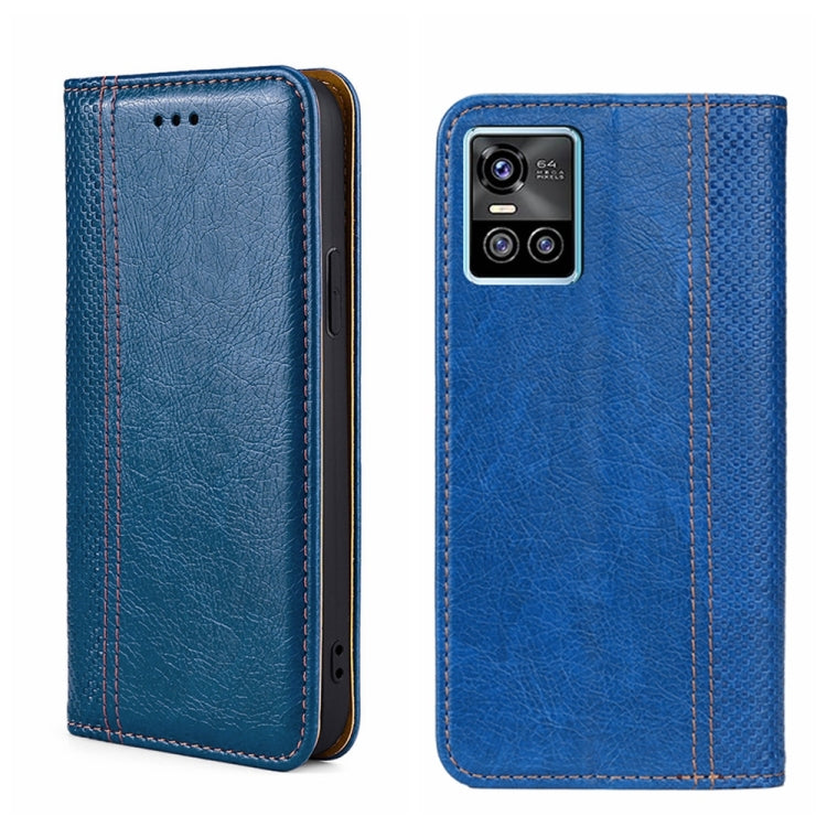 For vivo S10/S10 Pro Grid Texture Magnetic Flip Leather Phone Case
