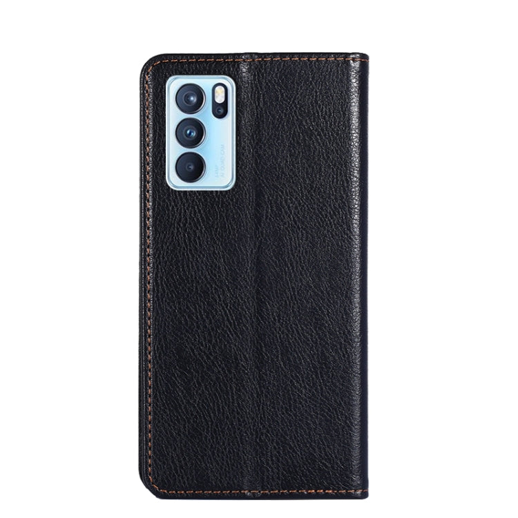 For OPPO Reno6 Pro 5G Gloss Oil Solid Color Magnetic Leather Phone Case