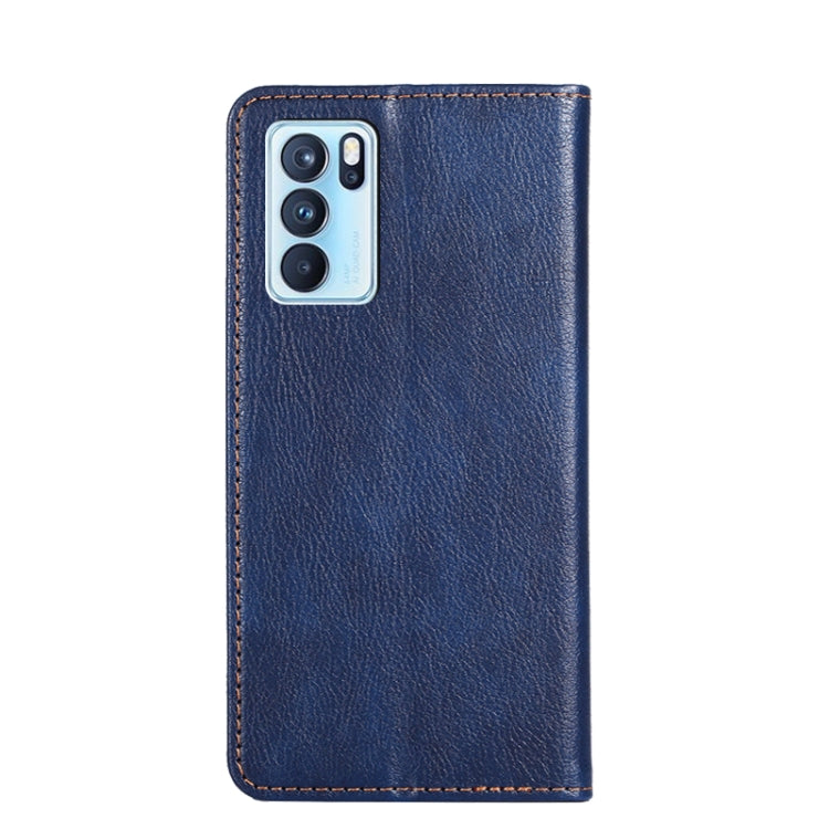 For OPPO Reno6 Pro 5G Gloss Oil Solid Color Magnetic Leather Phone Case