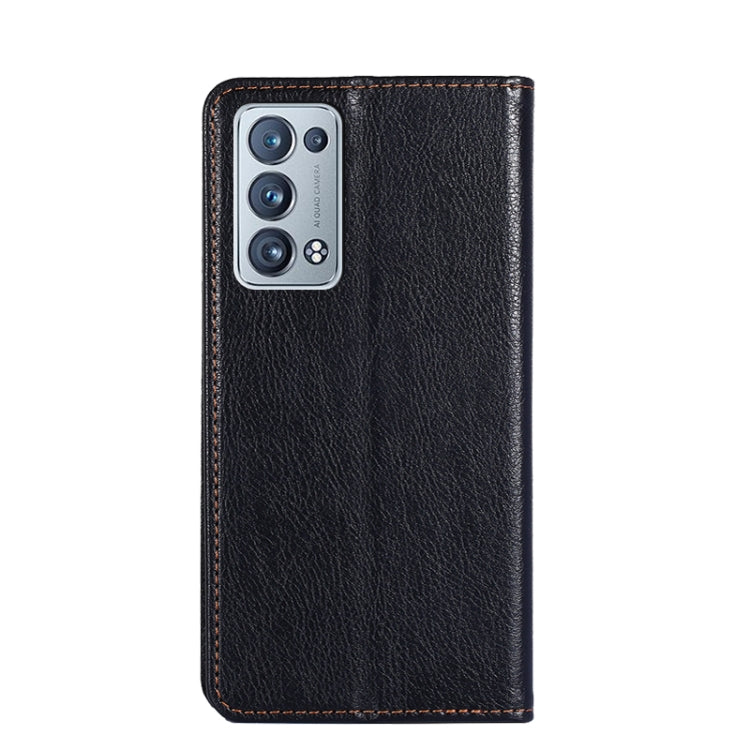 For OPPO Reno6 Pro Plus 5G Gloss Oil Solid Color Magnetic Leather Phone Case