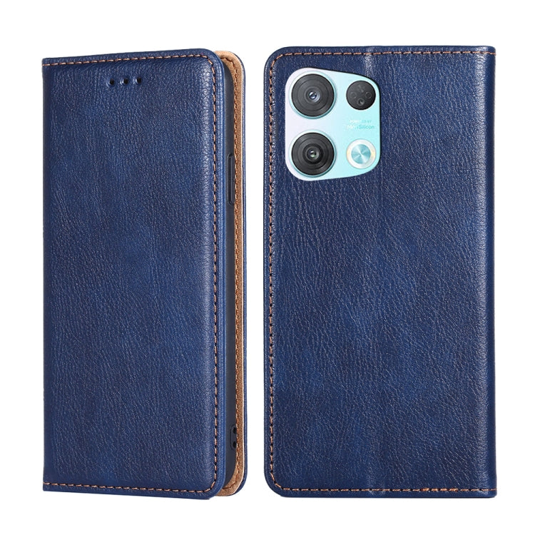 For OPPO Reno8 Pro 5G Gloss Oil Solid Color Magnetic Leather Phone Case